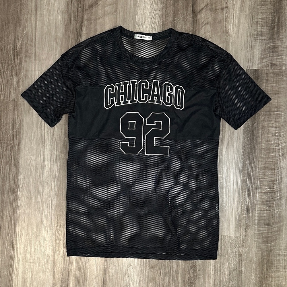 FB Sister Chicago 92 Mesh Short Sleeve Jersey Top - XS